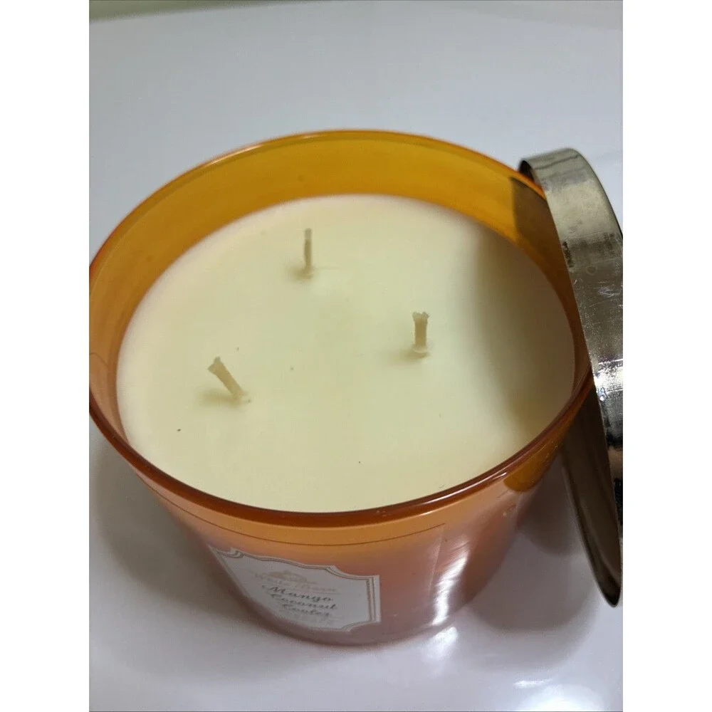 White Barn From Bath And Body Works 3 Wick Candle Mango Coconut Cooler